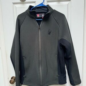 Spyder Black and Gray Full-Zip Jacket